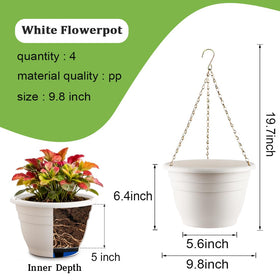 RooTrimmer hanging planter with drainage holes promotes healthy moisture management for plants.