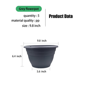 RooTrimmer hanging-ready rim grey pot enables vertical displays and space-saving setups.