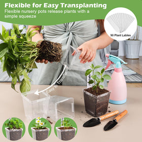 RooTrimmer pots ideal for herbs and succulent propagation
