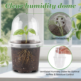 RooTrimmer humidity dome lid provides moisture control for reliable germination and cuttings