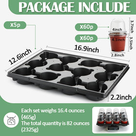 RooTrimmer humidity domes maintain moisture levels for consistent seedling germination