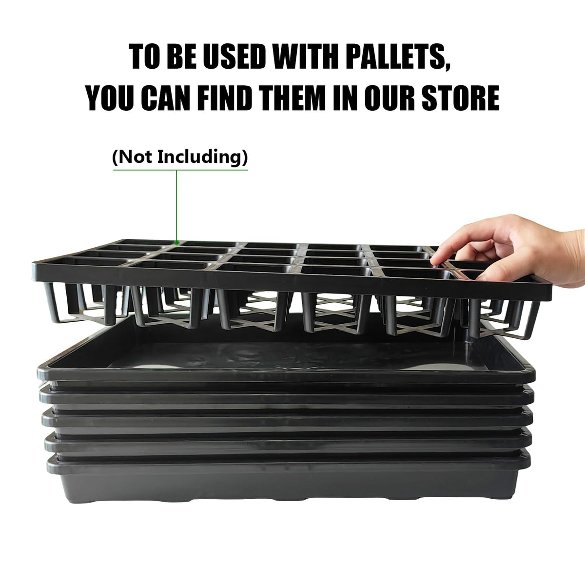 RooTrimmer tray suits indoor gardening or greenhouse setups for neat drainage.