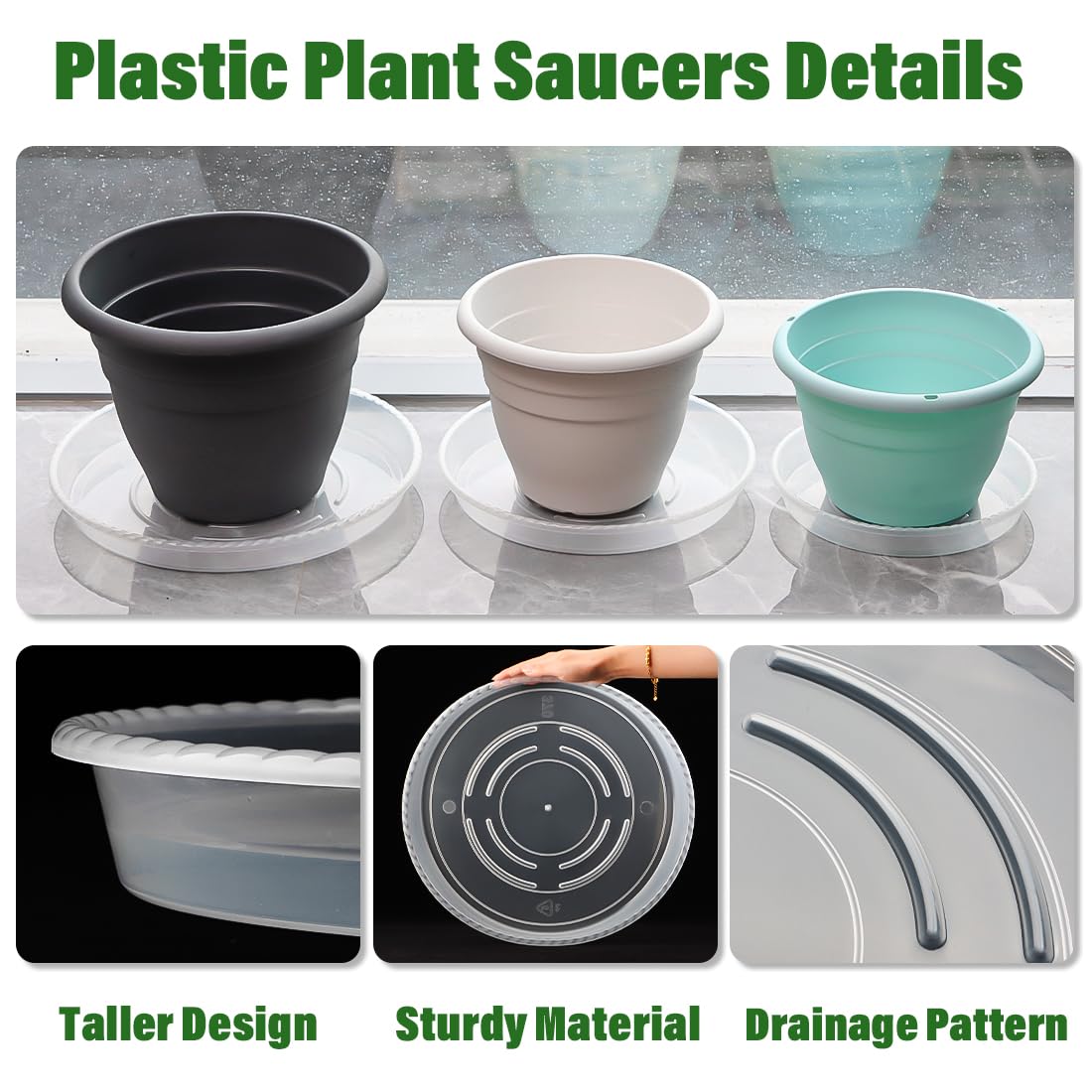 RooTrimmer indoor outdoor saucer for versatile use indoors or outdoors
