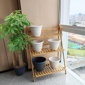 RooTrimmer modern white round design suits indoor and outdoor spaces.