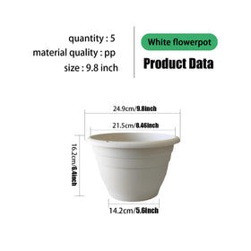 RooTrimmer lightweight plastic planter construction for easy movement.