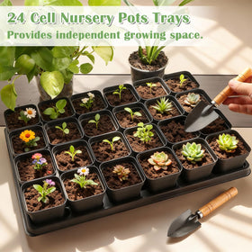 RooTrimmer lightweight seedling pots designed for easy transplanting.