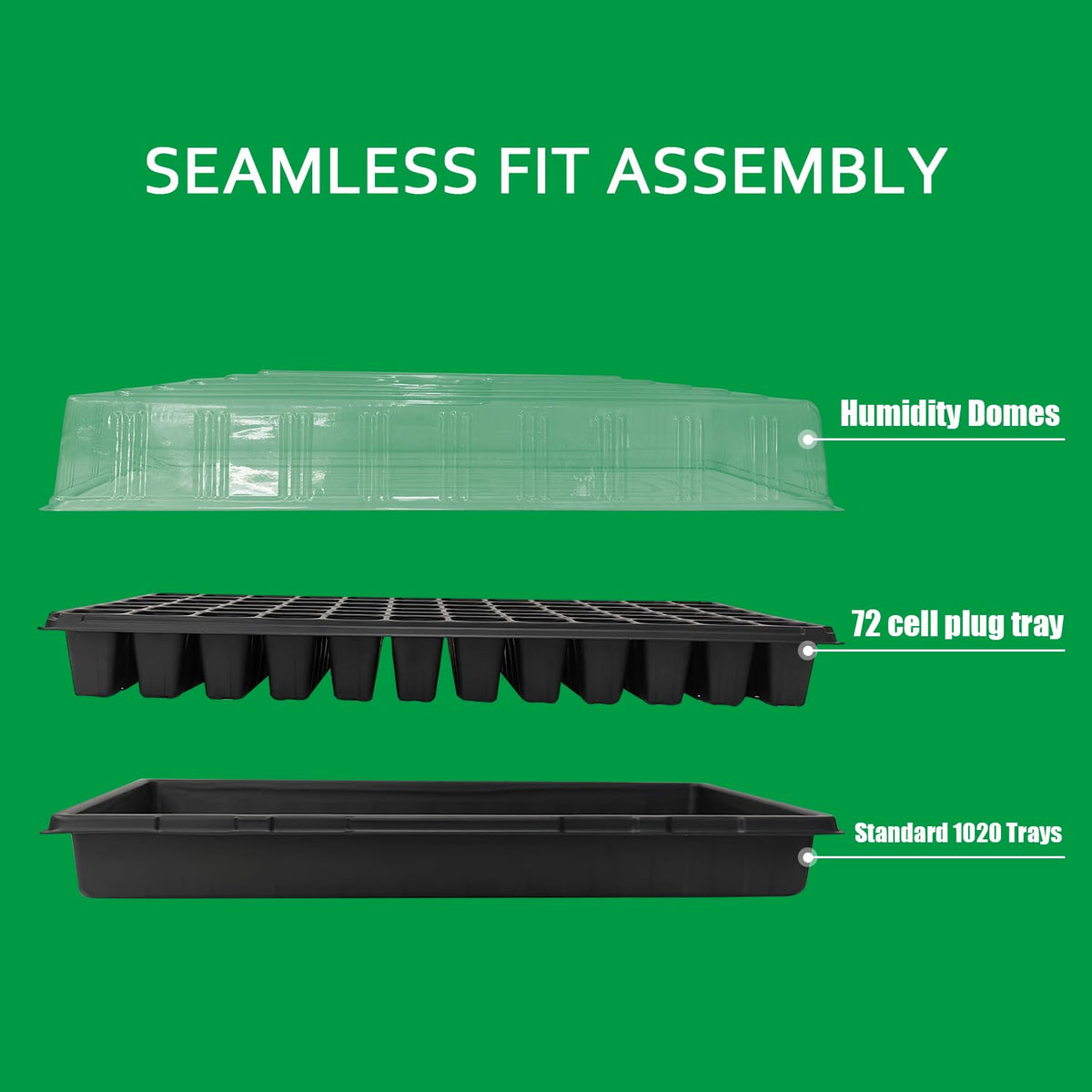 RooTrimmer microgreens grow kit illustrating dense harvest setup