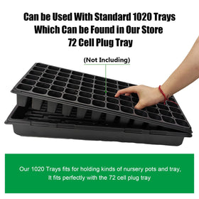 RooTrimmer microgreens growing trays suitable for greenhouse environments