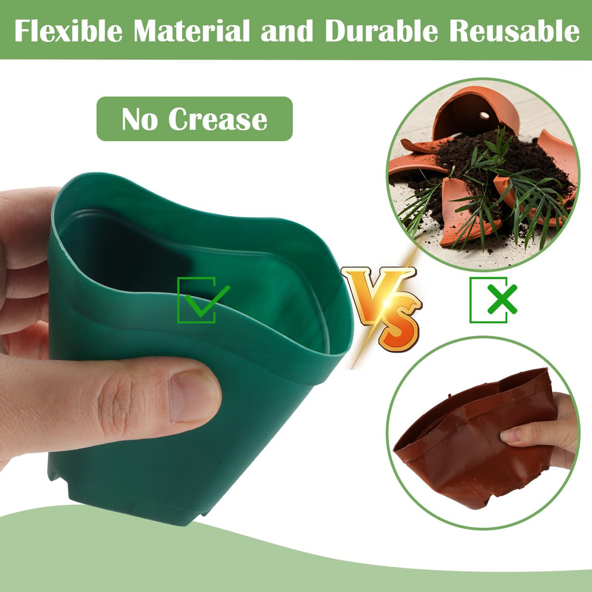 RooTrimmer bottom drainage holes promote quick water removal.