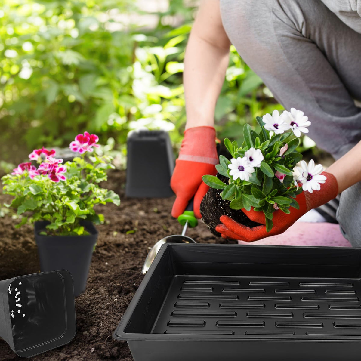 RooTrimmer plant propagation tray set provides sturdy, leak-free trays.