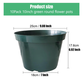RooTrimmer plastic planter with multiple drainage holes for healthier roots.