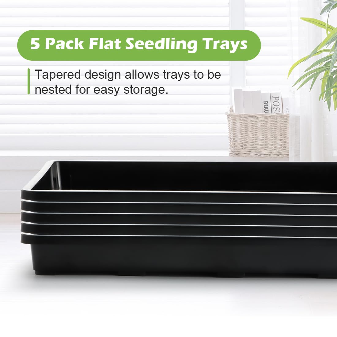 RooTrimmer pots with drainage holes promote airflow and healthy roots