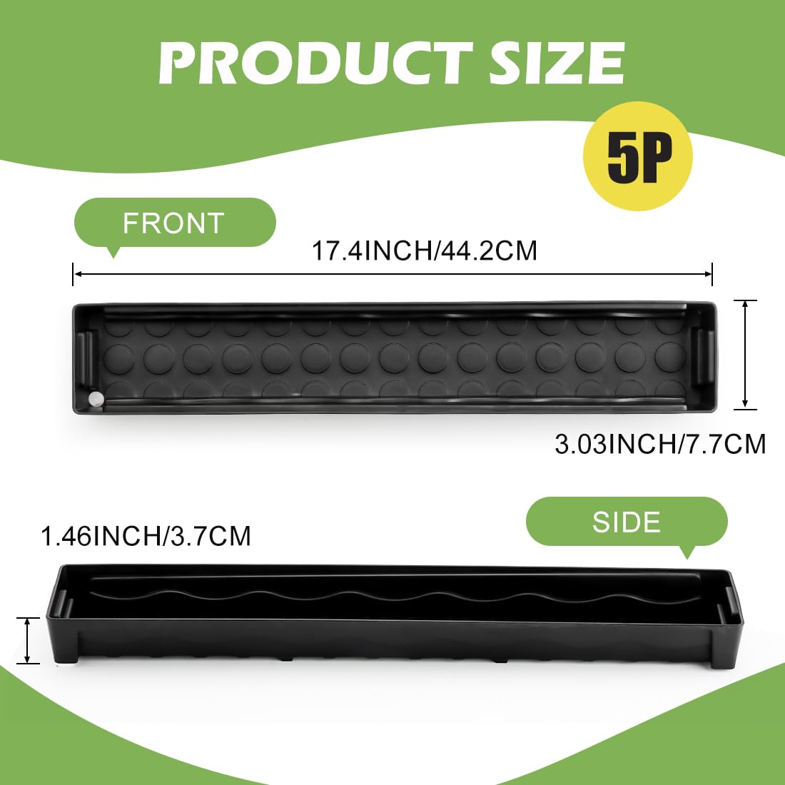 RooTrimmer removable drainage plug allows adjustable drainage for healthier roots