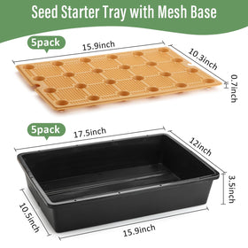 RooTrimmer removable mesh mat raises pots to promote faster watering.