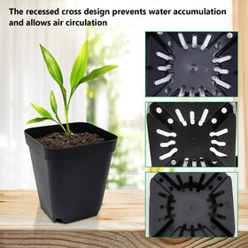 RooTrimmer reusable plastic square pot, durable for multiple uses