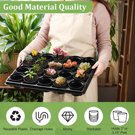 RooTrimmer seed starter trays with 20 cells in a 5-pack for efficient seedling organization