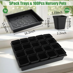 RooTrimmer seed starter trays without holes for moisture control