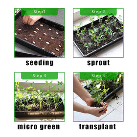 RooTrimmer seed starting pot holders keep soil contained and organized