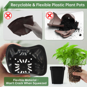 RooTrimmer seedling pots easy transplant with flexible walls for clean root-ball removal
