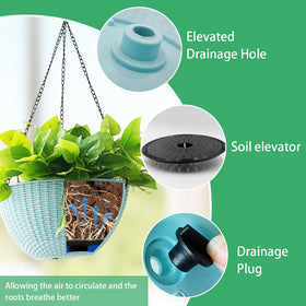 RooTrimmer self-watering tray close-up with elevated soil and reservoir
