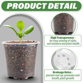 RooTrimmer soft-walled seed pot enables gentle transplanting.