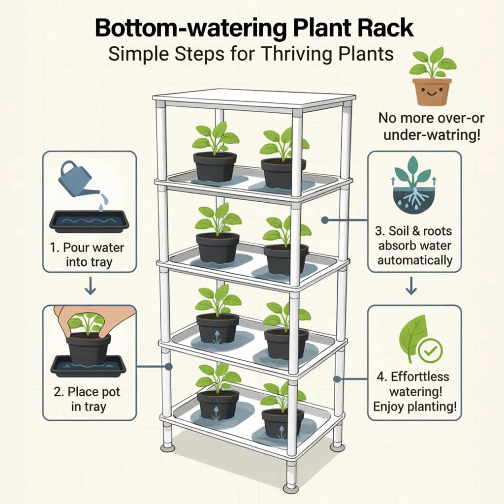 RooTrimmer space-saving vertical design fits small balconies and counters.