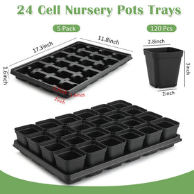 RooTrimmer square pots showing the 2-2 inch cell for seedling growth.