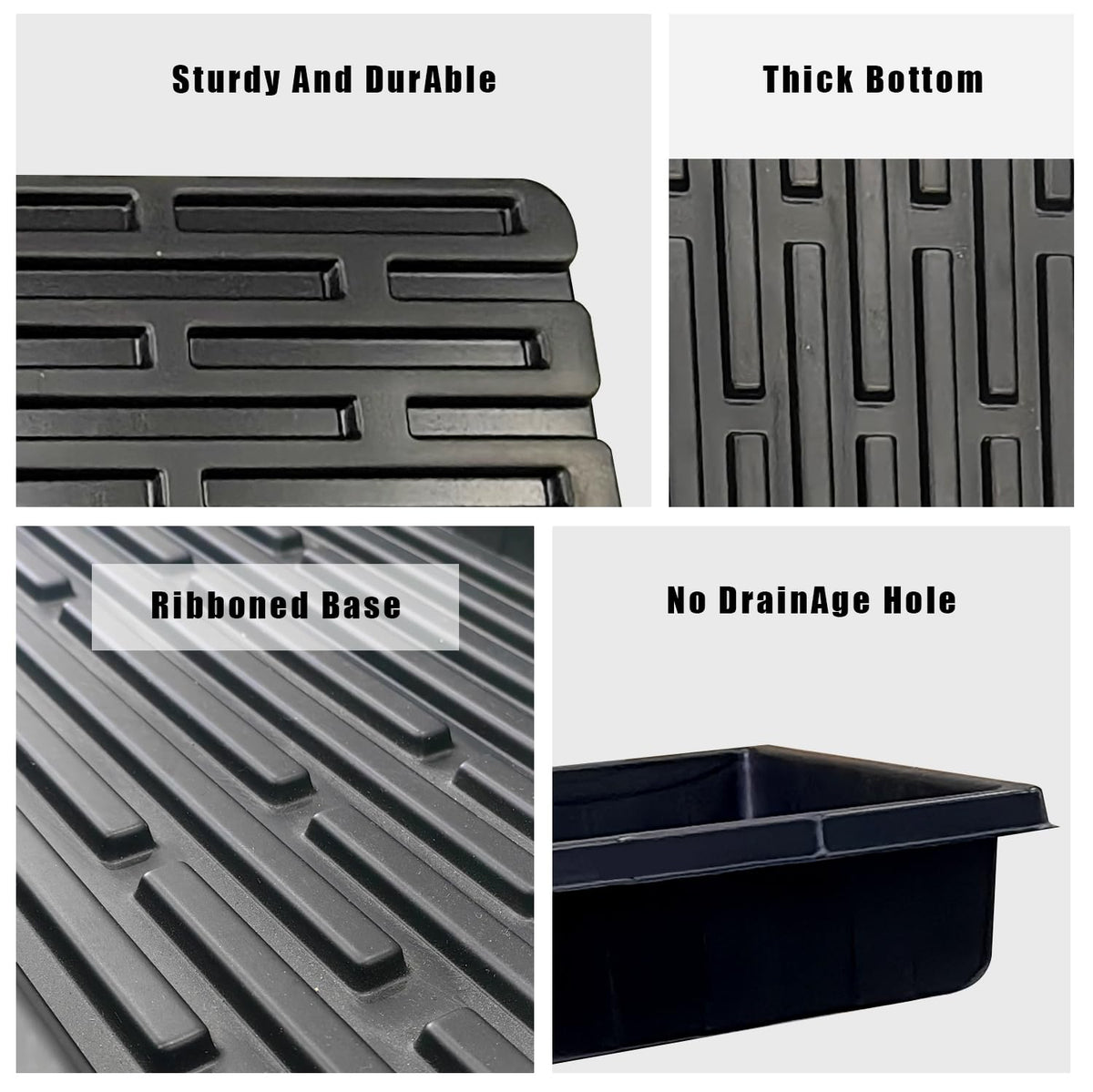 RooTrimmer sturdy 1.8 mm thick plastic construction resists bending