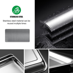 RooTrimmer sturdy metal seed start tray easy to carry during transplanting and germination.