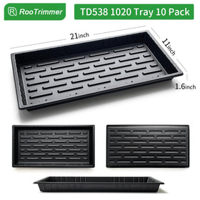 RooTrimmer TD538 tray bottom view showing precise plug-tray fit