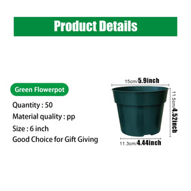 RooTrimmer thick-wall 6-inch green pot for long-lasting use.