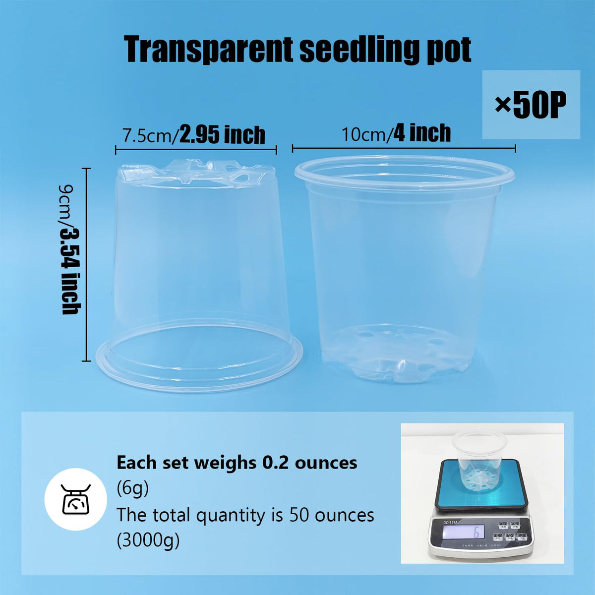 RooTrimmer seedling pot highlighting drainage holes for healthy root development.