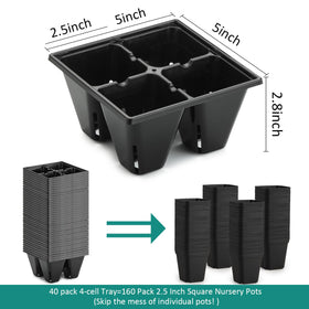 RooTrimmer tray with drainage holes and air pruning for healthier roots.