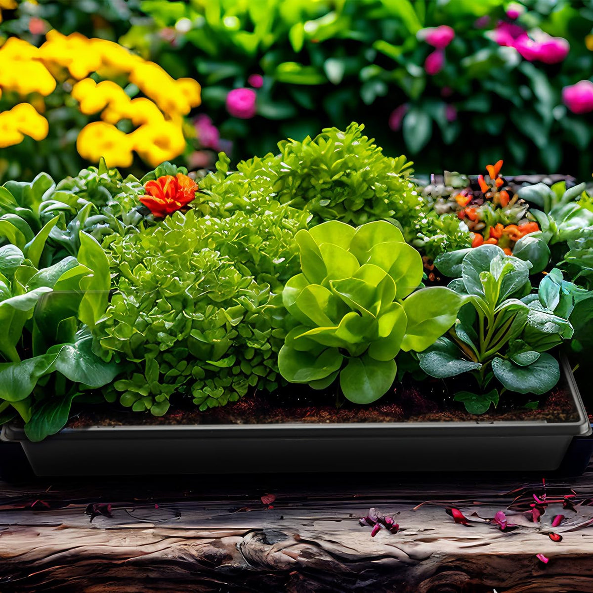 RooTrimmer tray lid enables easy reuse across seasons.