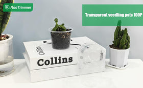 RooTrimmer clear nursery pot lets you observe plant development at a glance.