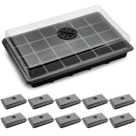 RooTrimmer XL seed starter tray with dome for strong sprouts.