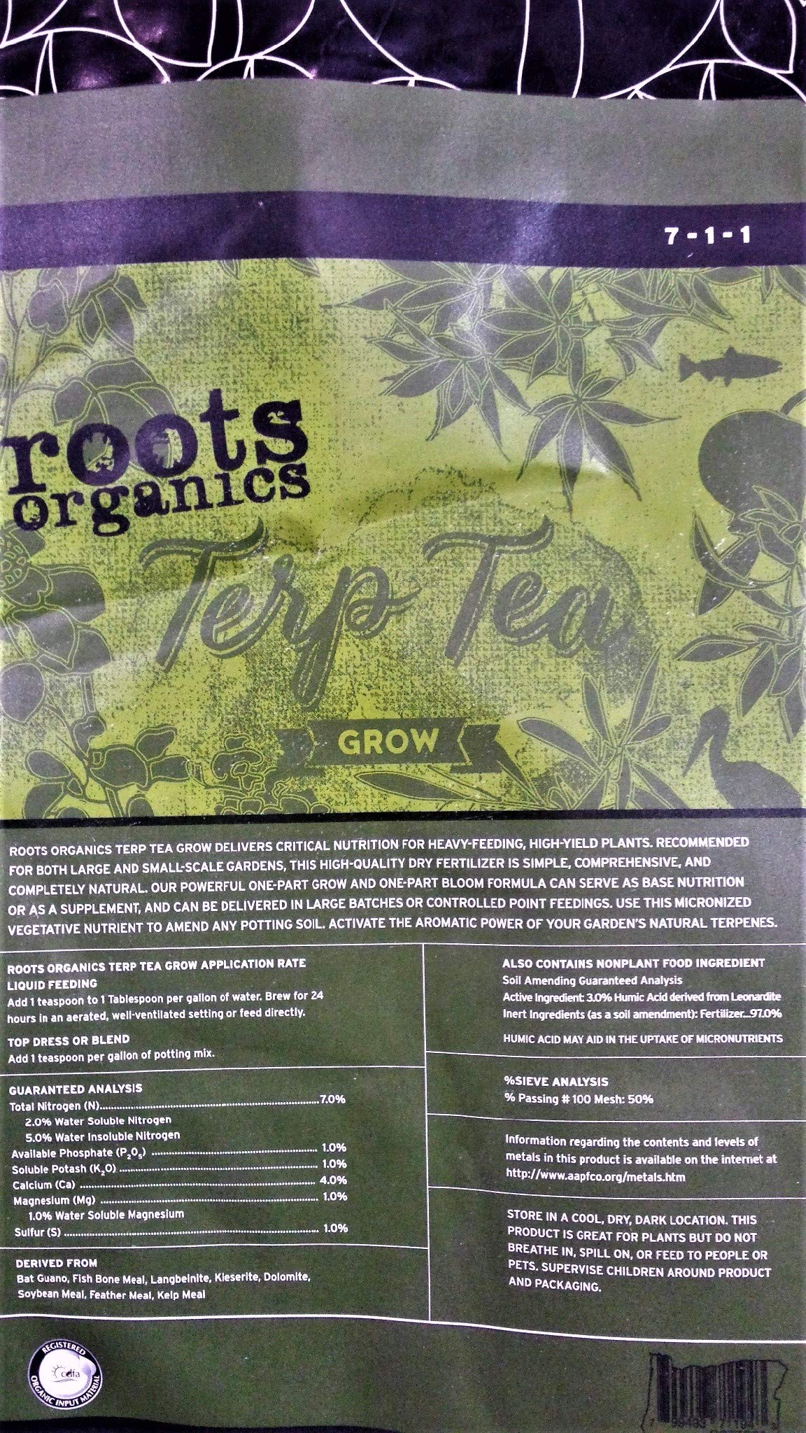 Roots Organics Terp Tea usage in action, diluting tea for a feeding session.