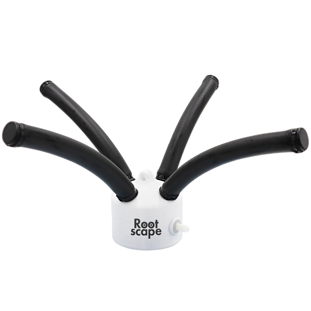 Rootscape pond aerator diffuser in outdoor use enhances oxygenation for larger ponds.