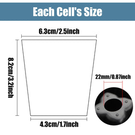 RooTrimmer 1.2-inch cell spacing enhances soil aeration and root health.