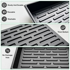 RooTrimmer 15x11-inch flat tray enables water control and storage.