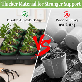 RooTrimmer 20-cell seedling trays maximizing space and root aeration