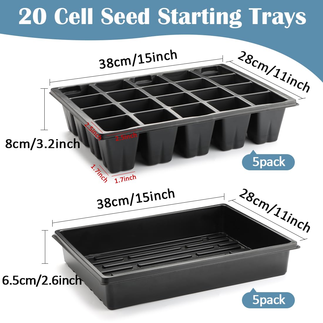 RooTrimmer flat nursery tray shows water collection capability for flexible use.
