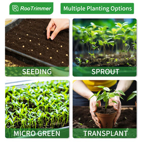 RooTrimmer durable PS plastic tray is easy to clean and reuse.