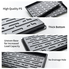RooTrimmer shallow tray highlights 1.3in depth for dense microgreens roots.