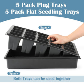 RooTrimmer slender drainage holes bottom plug tray promote airflow and drainage.