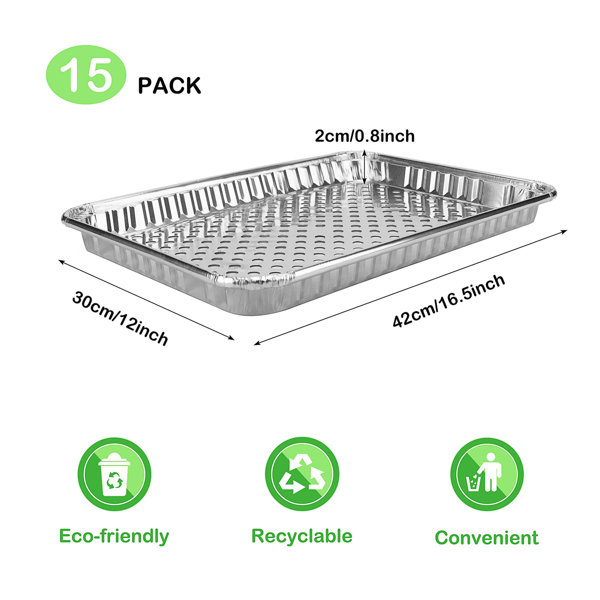 Roponan perforated grill grate liners on a grill to prevent small pieces from falling through.