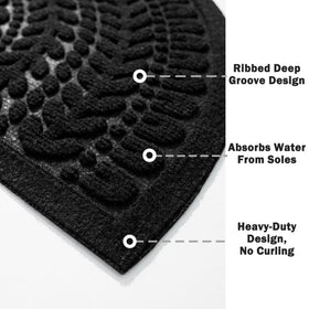RORA durable mat with non-slip backing protects floors and safety.