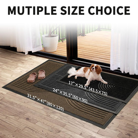 RORA easy-clean mat ready to shake, vacuum, or hose clean
