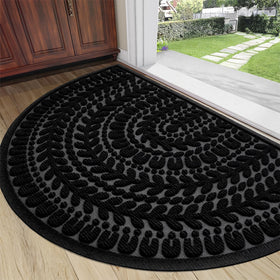 RORA half-circle door mat at the front door showing durability and clean edge.