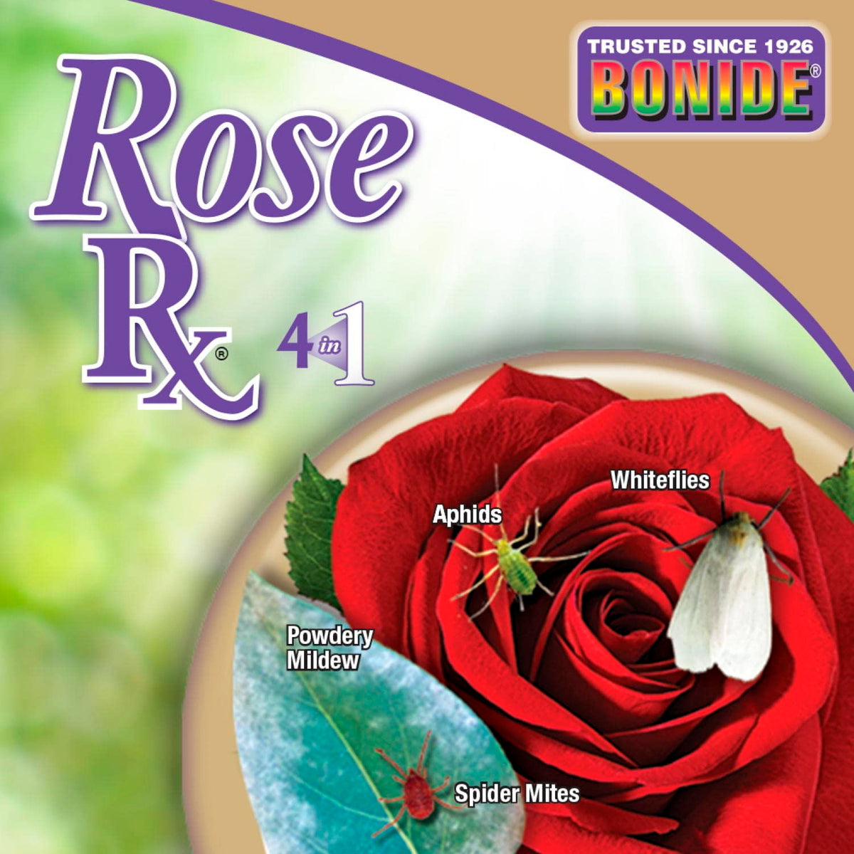 Roses, ornamentals, and herbs benefit from Rose Rx organic spray